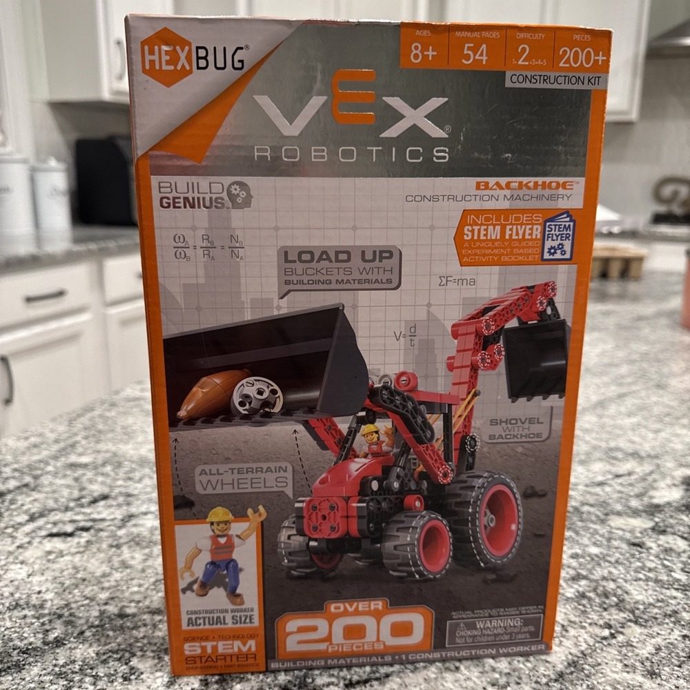 Hexbug VEX Robotics Backhoe Construction Set, Brand NEW Bags Sealed, 200+ #Shelf